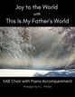 Joy to the World with This Is My Father's World SAB choral sheet music cover